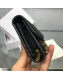 Dior Saddle Grained Calfskin Mini Flap Wallet Black 2019
