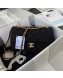 Chanel Sequins Tweed Medium Flap Bag AS2820 Black 2021 