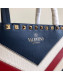 Valentino Large Chevron Rockstud Shopping Tote Bag Blue 2019