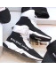 Balenciaga Triple S x Nike Stretch Knit High-top Lace-up Sneakers Black/White 02 2019 (For Women and Men)