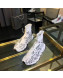 Balenciaga Stretch Knit Sock Speed Graffiti Boot Sneakers White/Grey 2019 (For Women and Men)