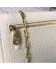 Bottega Veneta Grained Calfskin Mini BV Angle Chain Bag White 2019