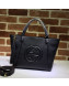 Gucci Soho GG Leather Tote Bag 369176 Black