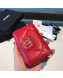 Chanel 19 Zipped Coin Purse AP0949 Cerise Red 2019