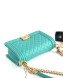 Chanel Quilted Calfskin Medium Flap Bag A67086 Green 2019