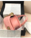 Chanel Quilted Calfskin Small Flap Bag A67085 Pink 2019