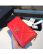 Chanel 19 Goatskin Long Zipped Wallet AP1063 Orange Red 2019