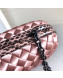 Bottega Veneta Silk Chain Knot Intreccio Impero Clutch Pink 2019