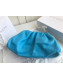 Bottega Veneta Large The Pouch Oversize Clutch in Soft Folded Leather Sky Blue 2019