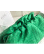 Bottega Veneta LargeThe Pouch Oversized Clutch in Woven Lambskin Green 2019