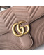 Gucci GG Marmont Medium Top Handle Bag 498109 Nude 2019