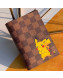 Louis Vuitton Damier Ebene Canvas Pikachu Print Passport Cover M64411 2019