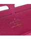 Louis Vuitton Clémence Monogram Empreinte Leather Long Wallet M62535 Fuchsia 