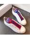 Chanel Two-Tone Sneaker White/Red/Blue 2019