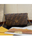 Fendi FF Wallet on Chian WOC with Pouches/Mini Bag Brown 2019