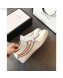 Gucci Crystal Stripes Sneakers in White Calfskin 2019