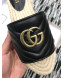 Gucci Leather Espadrille Slide Sandal 573028 Black 2019