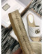 Gucci Leather Espadrille Slide Sandal 573028 White 2019