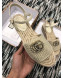 Gucci Knit Platform Espadrille Sandal Light Beige 2019