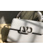 Valentino Small VSLING Grainy Calfskin Top Handle Bag 0530S White 2019