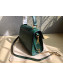 Valentino Small VSLING Grainy Calfskin Top Handle Bag 0530S Green 2019