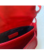 Balenciaga Nappa Calfskin XS Flap B Crossbody Bag Red 2019