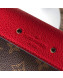 Louis Vuitton Pallas Chain Monogram Canvas Shoulder Bag M41201 Red 