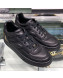 Chanel Leather Low-Top Sneakers G35063 Black Leather 2019