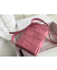 Bottega Veneta Cassette Small Crossbody Messenger Bag in Maxi Weave Pink 2019