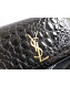 Saint Laurent Kate in Patent Tortoise Embossed Leather 326078 Black 2019