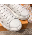 Louis Vuitton Bloom Embroidered Leather Sneaker White/Silver 2019