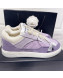 Chanel Suede Sneakers Purple 2021 111702