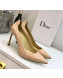 Dior J'adior D-Moi Point Heel 95mm Pump in Patent Leather Nude 2019