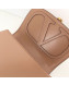 Valentino VLocker Shiny Calfskin Crossbody Bag 1014 Nude 2020