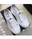 Chanel Bloom Sole Fabric Sneakers White 2019