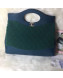 Chanel Shearling Sheepskin Medium Shopping Bag AS1010 Green 2019
