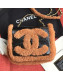 Chanel Shearling Sheepskin and Vintage Leather Flap Bag AS0321 Black/Brown 2019