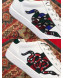 Gucci Ace Sneaker with Snake Embroidery Red 2018