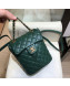 Chanel Lambskin Quilting Mini Backpack Green 2019