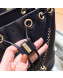 Chanel Grained Calfskin Chain Chevron Backpack Black 2018