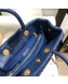 Chanel Chevron Aged Calfskin Large Shopping Bag A57974 Blue 2018