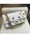Chanel Aged Calfskin Charms Chain Flap Bag A37586 White 2018