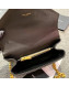 Saint Laurent Medium Monogram College Bag in Vintage Leather 428056 Black/Gold