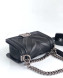 Chanel Calfskin Patchwork Chevron Small Boy Flap Bag A67086 Black 2019