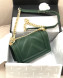 Chanel Calfskin Patchwork Chevron Small Boy Flap Bag A67086 Green 2019