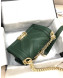 Chanel Calfskin Patchwork Chevron Small Boy Flap Bag A67086 Green 2019