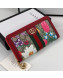 Gucci Ophidia GG Flora Zip Around Wallet 523154 Red 2019