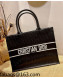 Dior Medium Book Tote Bag in Perforate Leather Black 2021