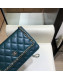 Chanel Quilted Lambskin Chain Trim Wallet on Chain WOC AP0674 Green 2019
