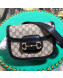 Gucci GG Canvas 1955 Horsebit Mini Shoulder Bag 602205 Black 2019